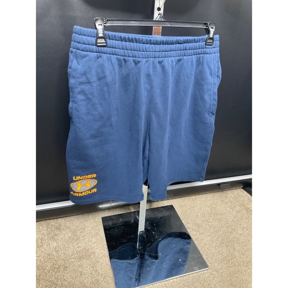 Mens XL Under Armour Sweatshirt Hoodie and Matching Shorts Outfit Set Blue - Picture 3 of 6